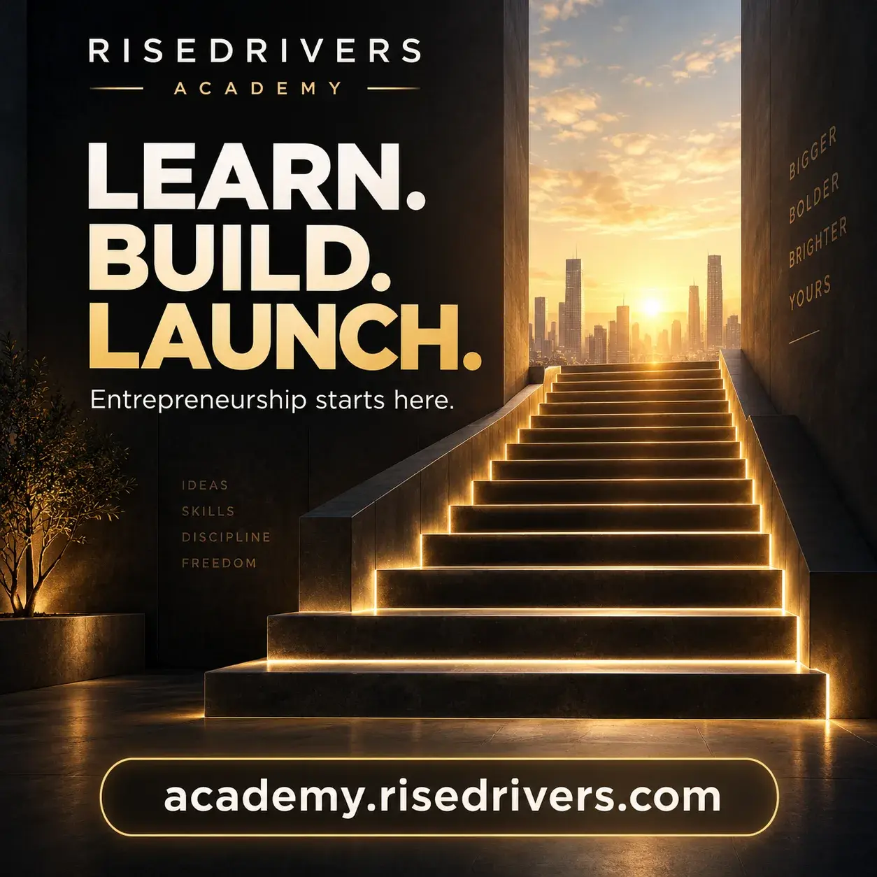RiseDrivers Academy - Learn. Build. Launch. Entrepreneurship starts here.